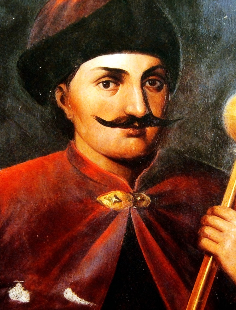 Cleaned, detail-restored portrait after